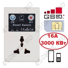 SMART GSM-розетка SC1 16A
