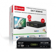 DVB-T2 цифровая приставка D-Color DC1302HD