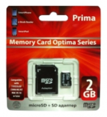 Карта памяти Prima microSD 2GB