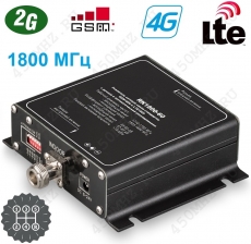 Репитер 2G GSM DCS LTE 4G 1800 МГц регулируемый