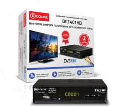 DVB-T2 цифровая приставка D-Color DC1401HD